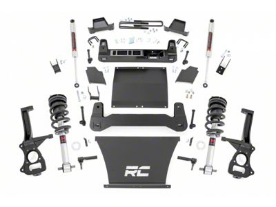 Rough Country 4-Inch Suspension Lift Kit with M1 Monotube Struts and Shocks (19-25 4.3L, 5.3L, 6.2L Sierra 1500 AT4)