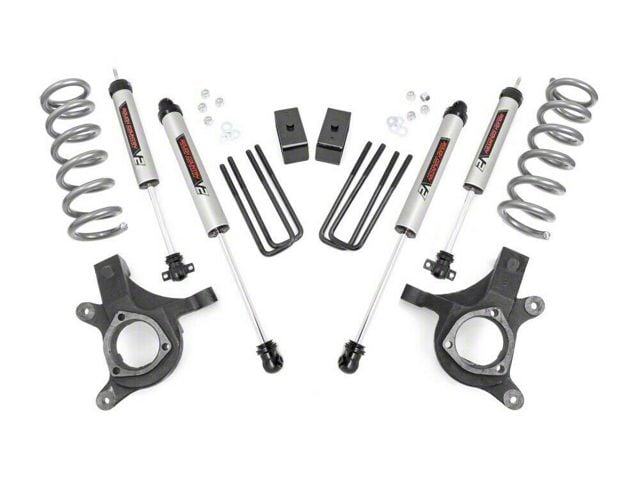 Rough Country 4.50-Inch Suspension Lift Kit with V2 Monotube Shocks (99-06 2WD Sierra 1500)