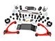 Rough Country 4.75-Inch Suspension and Body Lift Kit; Red (07-13 4WD Sierra 1500)