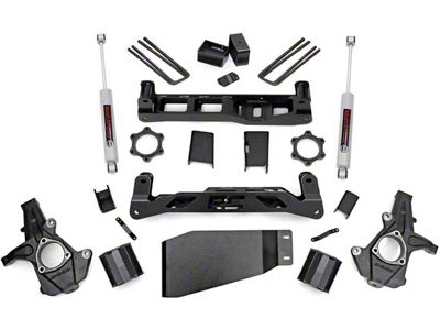 Rough Country 5-Inch Suspension Lift Kit with Premium N3 Shocks (07-13 4WD Sierra 1500)