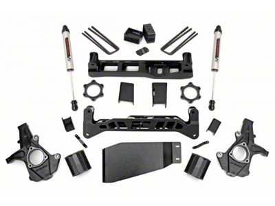 Rough Country 5-Inch Suspension Lift Kit with V2 Monotube Shocks (07-13 4WD Sierra 1500)