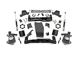 Rough Country Suspension 6-Inch Suspension Lift Kit with Premium N3 Shocks (14-18 4WD Sierra 1500 w/ Stock Cast Aluminum or Stamped Steel Control Arms, Excluding Denali)