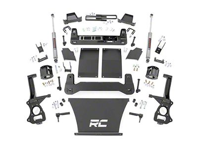 Rough Country 6-Inch Suspension Lift Kit with Vertex Adjustable Coil-Overs and V2 Monotube Shocks (19-24 Sierra 1500, Excluding AT4, Denali & Diesel)