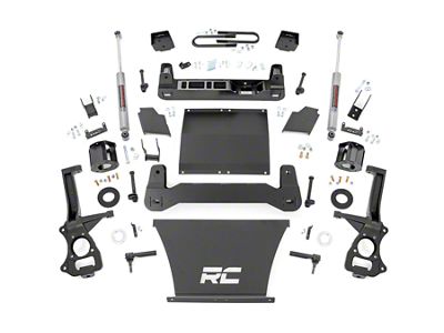 Rough Country Suspension 6-Inch Suspension Lift Kit with Front Strut Spacers and Premium N3 Rear Shocks (25-26 V8 Sierra 1500 w/ OEM Mon-Leaf Springs, Excluding AT4 & Denali)