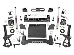 Rough Country Suspension 6-Inch Suspension Lift Kit with Front Strut Spacers and Premium N3 Rear Shocks (25-26 2.7L, 3.0L Duramax Sierra 1500 w/ OEM Mon-Leaf Springs, Excluding AT4 & Denali)