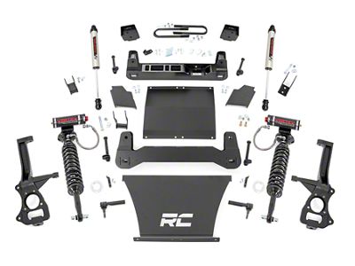 Rough Country Suspension 6-Inch Suspension Lift Kit with Vertex Adjustable Coil-Overs and V2 Monotube Shocks (25-26 V8 Sierra 1500 w/ OEM Mon-Leaf Springs, Excluding AT4 & Denali)