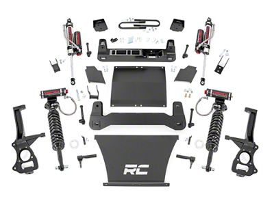 Rough Country Suspension 6-Inch Suspension Lift Kit with Vertex Adjustable Coil-Overs and Vertex Reservoir Shocks (25-26 V8 Sierra 1500 w/ OEM Mon-Leaf Springs, Excluding AT4 & Denali)