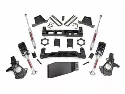 Rough Country 6-Inch Suspension Lift Kit with Lifted N3 Struts and Premium N3 Shocks (07-13 4WD Sierra 1500)