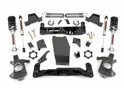 Rough Country 6-Inch Suspension Lift Kit with Lifted N3 Struts and V2 Monotube Shocks (14-18 4WD Sierra 1500 w/ Stock Cast Steel Control Arms, Excluding Denali)