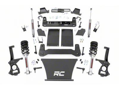 Rough Country 6-Inch Suspension Lift Kit with Lifted Struts and Premium N3 Shocks (19-23 Sierra 1500, Excluding AT4 & Denali)