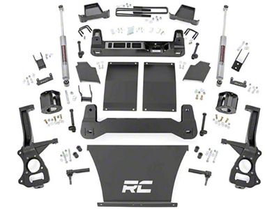 Rough Country 6-Inch Suspension Lift Kit with Premium N3 Shocks (19-24 Sierra 1500 w/o Adaptive Ride Control, Excluding AT4 & Denali)