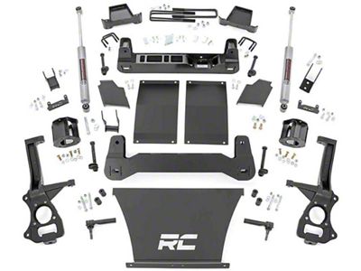 Rough Country 6-Inch Suspension Lift Kit with Premium N3 Shocks (19-25 Sierra 1500 w/o Adaptive Ride Control, Excluding AT4 & Denali)