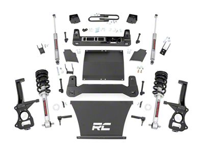 Rough Country Suspension 6-Inch Suspension Lift Kit with Premium N3 Struts and Shocks (25-26 V8 Sierra 1500 w/ OEM Mon-Leaf Springs, Excluding AT4 & Denali)