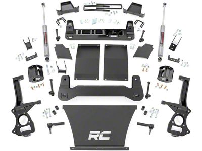 Rough Country 6-Inch Suspension Lift Kit with V2 Monotube Shocks (19-25 Sierra 1500 w/o Adaptive Ride Control, Excluding AT4 & Denali)