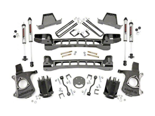 Rough Country 6-Inch Suspension Lift Kit with V2 Monotube Shocks (99-06 2WD Sierra 1500)