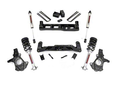 Rough Country 7.50-Inch Suspension Lift Kit with Lifted Struts and V2 Monotube Shocks (07-13 2WD Sierra 1500)