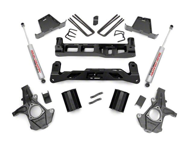 Rough Country 7.50-Inch Suspension Lift Kit with Premium N3 Shocks (07-13 2WD Sierra 1500)