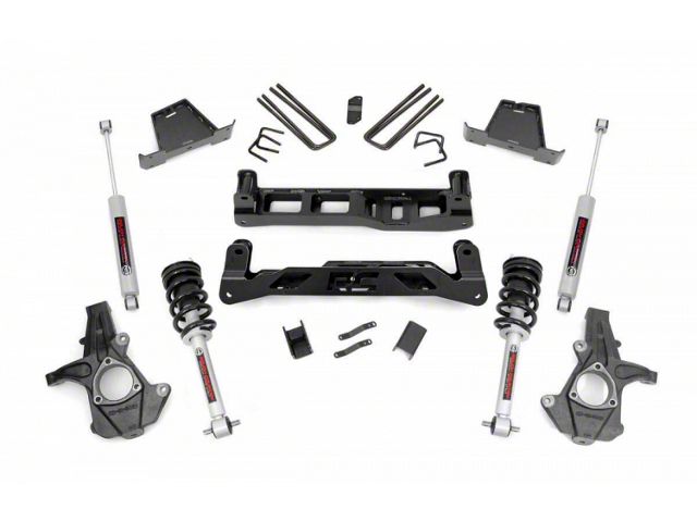 Rough Country 7.50-Inch Suspension Lift Kit with Lifted Struts and Premium N3 Shocks (07-13 2WD Sierra 1500)