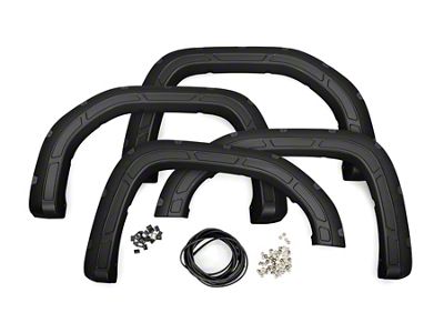 Rough Country Defender Fender Flares; Cardinal Red (19-25 Sierra 1500)