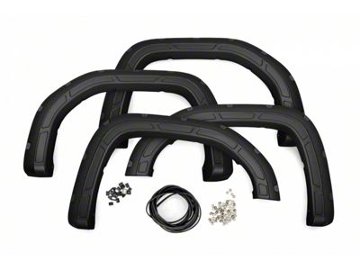 Rough Country Defender Fender Flares; Ebony Twilight (19-25 Sierra 1500)