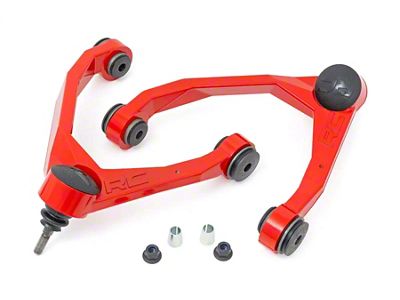 Rough Country Forged Upper Control Arms for 2.50 to 3.50-Inch Lift; Red (07-18 Sierra 1500)