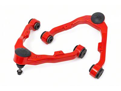 Rough Country Forged Upper Control Arms; Red (99-06 Sierra 1500)