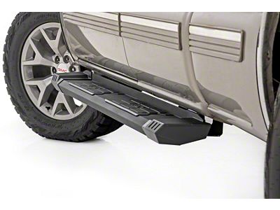 Rough Country HD2 Aluminum Running Boards; Black (99-06 Sierra 1500 Extended Cab)