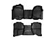 Rough Country Heavy Duty Front Over the Hump and Rear Floor Mats; Black (07-13 Sierra 1500 Extended Cab)