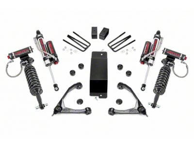 Rough Country 3.50-Inch Suspension Lift Kit with Forged Upper Control Arms, Vertex Adjustable Coil-Overs and Vertex Shocks (07-16 4WD Sierra 1500)