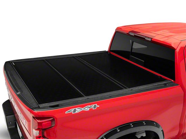 Rough Country Hard Low Profile Tri-Fold Tonneau Cover (19-24 Sierra 1500 w/ 5.80-Foot Short Box & w/o MultiPro Tailgate)