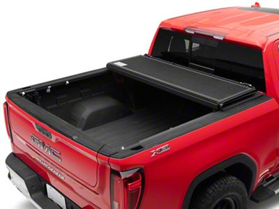 Rough Country Hard Low Profile Tri-Fold Tonneau Cover (19-24 Sierra 1500 w/ 5.80-Foot Short Box & w/o CarbonPro Box)