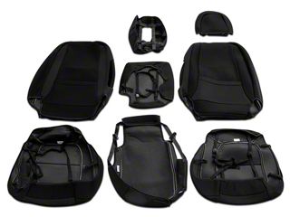 Rough Country Neoprene Front & Rear Seat Cover Combo For GM 99-06 1500 Trucks - Black (91019)