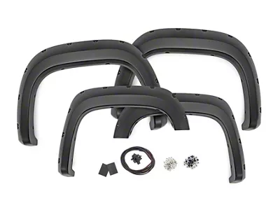 Rough Country Pocket Fender Flares; Stealth Gray (07-13 Sierra 1500 w/ 6.50-Foot Standard & 8-Foot Long Box)