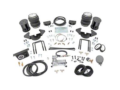 Rough Country Rear Air Spring Kit with OnBoard Air Compressor for 0 to 6-Inch Lift; 12 to 13-Inch Range (19-24 Sierra 1500)