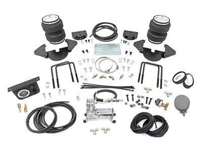 Rough Country Rear Air Spring Kit with OnBoard Air Compressor for 0 to 6-Inch Lift; Stock Range (19-25 Sierra 1500)