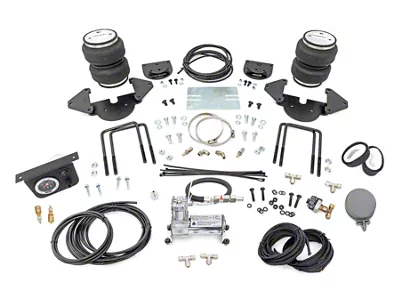 Rough Country Rear Air Spring Kit with OnBoard Air Compressor for 0 to 6-Inch Lift; Stock Range (19-24 Sierra 1500)