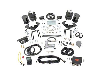 Rough Country Rear Air Spring Kit with OnBoard Air Compressor and Wireless Remote for 0 to 6-Inch Lift; 12 to 13-Inch Range (19-25 Sierra 1500)
