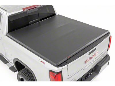 Rough Country Soft Tri-Fold Tonneau Cover (19-24 Sierra 1500 w/ 5.80-Foot Short & 6.50-Foot Standard Box)