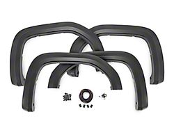 Rough Country Suspension Sport Fender Flares; Black (19-25 Sierra 1500)