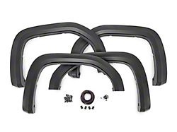 Rough Country Suspension Sport Fender Flares; Carbon Black (19-25 Sierra 1500)