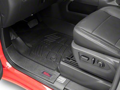 Rough Country Sure-Fit Front and Rear Floor Mats; Black (19-25 Sierra 1500 Crew Cab)
