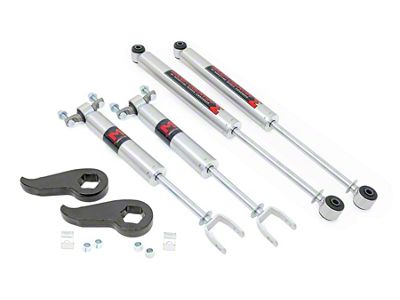Rough Country 1.50 to 2-Inch Leveling Lift Kit with M1 Monotube Shocks (11-19 4WD Sierra 2500 HD, Excluding Denali)