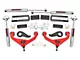Rough Country 3-Inch Bolt-On Suspension Lift Kit with Premium N3 Shocks; Red (20-24 Sierra 2500 HD w/o MagneRide)