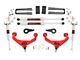 Rough Country 3.50-Inch Bolt-On Suspension Lift Kit with M1 Monotube Shocks; Red (11-19 Sierra 2500 HD w/o Factory Overload Springs & MagneRide)