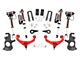 Rough Country 3.50-Inch Knuckle Suspension Lift Kit with Vertex Reservoir Shocks; Red (11-19 Sierra 2500 HD w/o Rear Overload Springs & MagneRide)