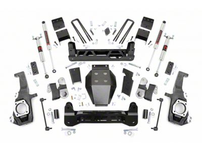 Rough Country 5-Inch NTD Suspension Lift Kit with M1 Monotube Shocks (20-25 Sierra 2500 HD, Excluding Denali)