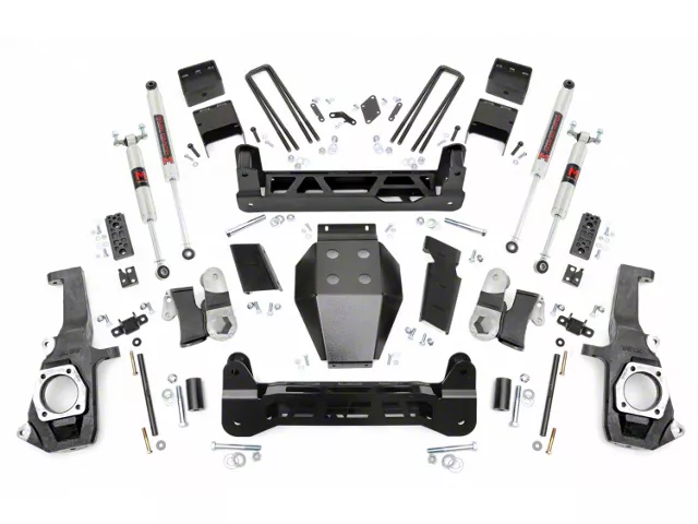 Rough Country 5-Inch NTD Suspension Lift Kit with M1 Monotube Shocks (11-19 Sierra 2500 HD, Excluding Denali)