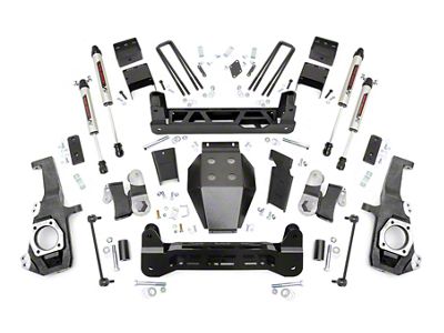 Rough Country 5-Inch NTD Suspension Lift Kit with V2 Monotube Shocks (20-25 Sierra 2500 HD, Excluding Denali)