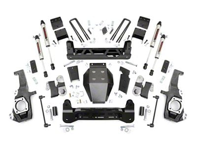 Rough Country 5-Inch NTD Suspension Lift Kit with V2 Monotube Shocks (20-24 Sierra 2500 HD, Excluding Denali)