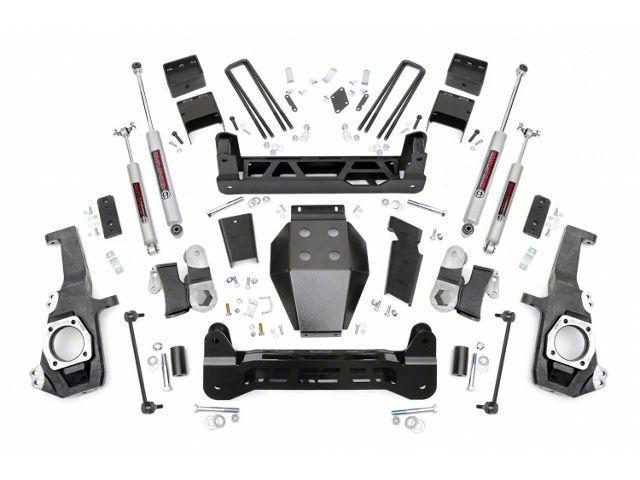 Rough Country 5-Inch NTD Suspension Lift Kit with Premium N3 Shocks (20-24 4WD Sierra 2500 HD SRW w/o MagneRide)